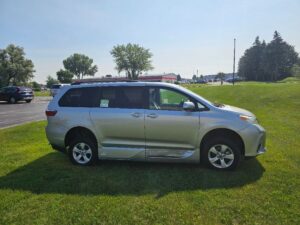 Silver Toyota Sienna with Vantage Mobility Side Entry Manual In Floor conversion