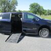 Blue Toyota Sienna with BraunAbility Side Entry Automatic Fold Out conversion