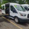White Ford Transit with Other Side Entry Automatic Fold Out conversion