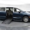 Blue Chrysler Pacifica with BraunAbility Side Entry Automatic Fold Out conversion