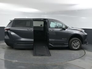 Magnetic Gray Toyota Sienna with BraunAbility Side Entry Automatic In Floor conversion