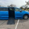 Blue Chrysler Pacifica with BraunAbility Side Entry Automatic Fold Out conversion