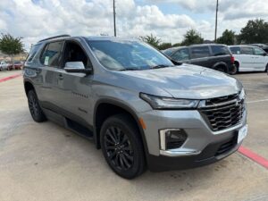 Grey Chevrolet Traverse with BraunAbility Side Entry Automatic In Floor conversion