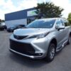 Silver Toyota Sienna with BraunAbility Side Entry Automatic Fold Out conversion