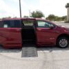 Red Toyota Sienna with BraunAbility Side Entry Automatic Fold Out conversion
