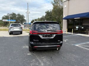 Black Chrysler Pacifica with BraunAbility Side Entry Automatic Fold Out conversion
