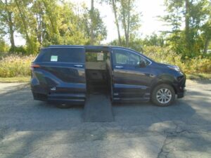 Blue Toyota Sienna with Vantage Mobility Side Entry Automatic In Floor conversion