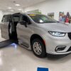 Silver Chrysler Pacifica with BraunAbility Side Entry Automatic In Floor conversion