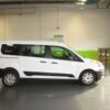 White Ford Transit Connect with Driverge Rear Entry Manual Fold Out conversion