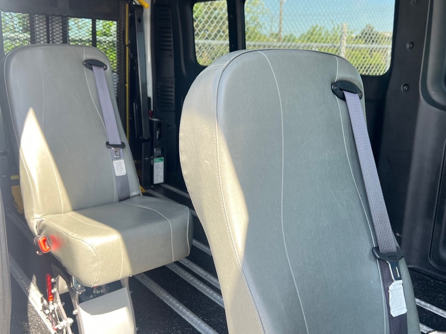 White Ram ProMaster with Driverge Rear Entry Automatic Fold Out conversion