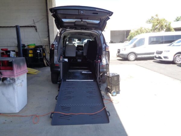 Grey Toyota Sienna with Vantage Mobility Rear Entry Manual Fold Out conversion