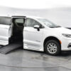 White Chrysler Pacifica with BraunAbility Side Entry Automatic Fold Out conversion