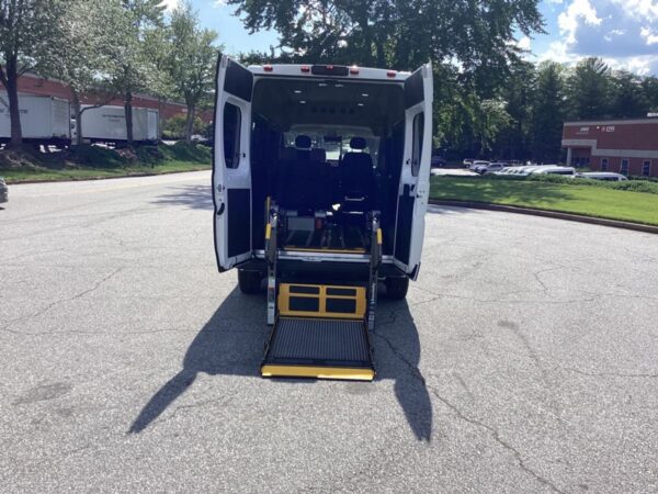 White Ram ProMaster with Driverge Rear Entry Automatic Fold Out conversion