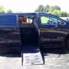 Black Toyota Sienna with BraunAbility Side Entry Automatic Fold Out conversion
