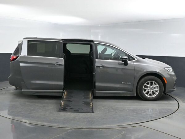 Grey Chrysler Pacifica with BraunAbility Side Entry Automatic Fold Out conversion
