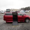 Red Chrysler Pacifica with Driverge Side Entry Automatic Fold Out conversion