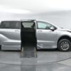 Silver Toyota Sienna with BraunAbility Side Entry Automatic Fold Out conversion