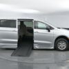 Silver Chrysler Pacifica with BraunAbility Side Entry Automatic In Floor conversion