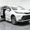 White Toyota Sienna with BraunAbility Side Entry Automatic Fold Out conversion