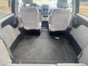 Black Dodge Grand Caravan with Vantage Mobility Side Entry Automatic In Floor conversion