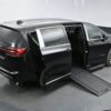 Black Chrysler Pacifica with BraunAbility Side Entry Automatic In Floor conversion