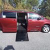 Red Toyota Sienna with BraunAbility Side Entry Automatic Fold Out conversion