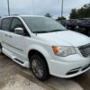 White Chrysler Town and Country with Vantage Mobility Side Entry Automatic In Floor conversion