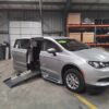 Silver Chrysler Voyager with BraunAbility Side Entry Automatic Fold Out conversion