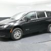 Black Chrysler Voyager with BraunAbility Rear Entry Manual Fold Out conversion