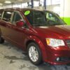 Red Dodge Grand Caravan with Adaptive Vans Rear Entry Manual Fold Out conversion