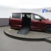 Red Chrysler Pacifica with BraunAbility Side Entry Automatic Fold Out conversion