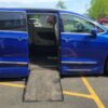 Blue Chrysler Pacifica with Vantage Mobility Side Entry Automatic In Floor conversion