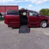 Red Chrysler Voyager with BraunAbility Side Entry Automatic Fold Out conversion