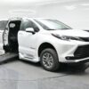 White Toyota Sienna with BraunAbility Side Entry Automatic Fold Out conversion