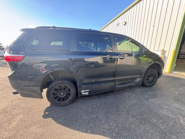 Black Toyota Sienna with Vantage Mobility Side Entry Automatic In Floor conversion