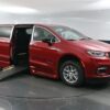 Red Chrysler Pacifica with BraunAbility Side Entry Automatic Fold Out conversion