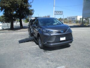 Grey Toyota Sienna with BraunAbility Side Entry Automatic Fold Out conversion