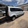 White Ford Transit Connect with Driverge Rear Entry Manual Fold Out conversion