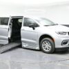 Silver Chrysler Pacifica with BraunAbility Side Entry Automatic Fold Out conversion