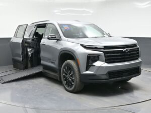 Grey Chevrolet Traverse with BraunAbility Side Entry Automatic In Floor conversion