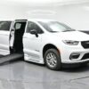 White Chrysler Pacifica with BraunAbility Side Entry Automatic Fold Out conversion