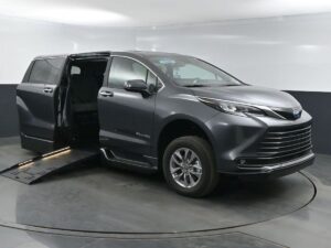 Grey Toyota Sienna with BraunAbility Side Entry Automatic Fold Out conversion