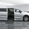 Silver Chrysler Pacifica with BraunAbility Side Entry Automatic In Floor conversion