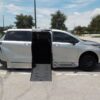 Silver Toyota Sienna with BraunAbility Side Entry Automatic Fold Out conversion