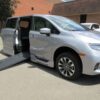 Silver Honda Odyssey with BraunAbility Side Entry Automatic In Floor conversion