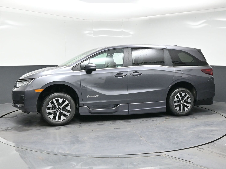 Grey Honda Odyssey with BraunAbility Side Entry Automatic In Floor conversion