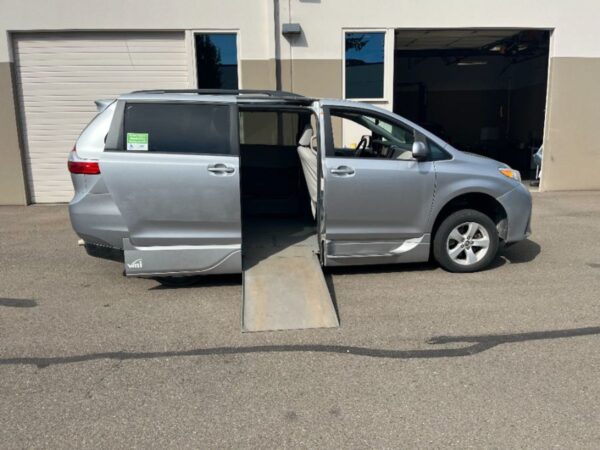 Silver Toyota Sienna with Vantage Mobility Side Entry Automatic In Floor conversion