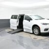White Chrysler Pacifica with BraunAbility Side Entry Automatic Fold Out conversion