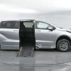 Silver Toyota Sienna with BraunAbility Side Entry Automatic Fold Out conversion