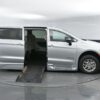 Silver Chrysler Pacifica with BraunAbility Side Entry Automatic Fold Out conversion